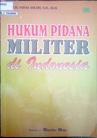 Hukum Pidana Militer Di Indonesia